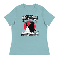 Load image into Gallery viewer, CatZilla Destroys Washington Women&#39;s Relaxed T-Shirt
