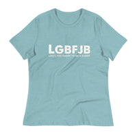 Load image into Gallery viewer, Let&#39;s Go B.... F*JB ALOT Blanco Women&#39;s Relaxed T-Shirt
