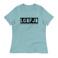 Load image into Gallery viewer, Let&#39;s Go B.... F*JB Blackout Ngo Women&#39;s Relaxed T-Shirt
