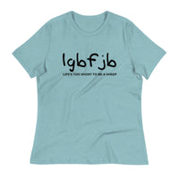 Load image into Gallery viewer, Let&#39;s Go B.... F*JB Kid Script Ngo Women&#39;s Relaxed T-Shirt
