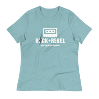 Load image into Gallery viewer, Rock+Reb£llion Cassette A-Side Women&#39;s Relaxed T-Shirt
