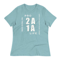 Load image into Gallery viewer, Pro 1A 2A Life, No Tread Zone Blanco Women&#39;s Relaxed T-Shirt

