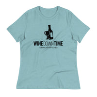 Load image into Gallery viewer, Wine Down Time, Drink Up B*tches Ngo Women&#39;s Relaxed T-Shirt
