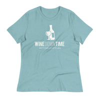 Load image into Gallery viewer, Wine Down Time Blanco Women&#39;s Relaxed T-Shirt

