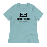 Load image into Gallery viewer, Rock+Reb£llion Cassette B-Side Women&#39;s Relaxed T-Shirt
