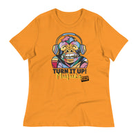 Load image into Gallery viewer, Rock+Reb£llion Turn It Up! Mufuka Women&#39;s Relaxed T-Shirt
