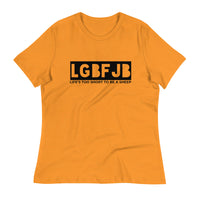 Load image into Gallery viewer, Let&#39;s Go B.... F*JB Blackout Ngo Women&#39;s Relaxed T-Shirt
