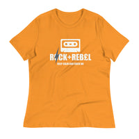 Load image into Gallery viewer, Rock+Reb£llion Cassette A-Side Women&#39;s Relaxed T-Shirt
