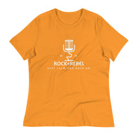 Load image into Gallery viewer, Rock+Reb£llion Retro Mic Blanco Women&#39;s Relaxed T-Shirt
