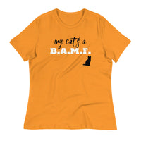 Load image into Gallery viewer, My Cat&#39;s A Bad A** M&#39;Fer NBN Women&#39;s Relaxed T-Shirt
