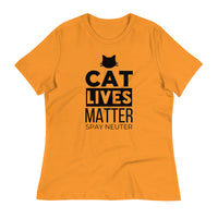 Load image into Gallery viewer, Cat Lives Matter Ngo Women&#39;s Relaxed T-Shirt
