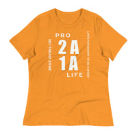 Load image into Gallery viewer, Pro 1A 2A Life, No Tread Zone Blanco Women&#39;s Relaxed T-Shirt
