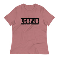 Load image into Gallery viewer, Let&#39;s Go B.... F*JB Blackout Ngo Women&#39;s Relaxed T-Shirt
