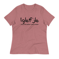 Load image into Gallery viewer, Let&#39;s Go B.... F*JB Kid Script Ngo Women&#39;s Relaxed T-Shirt
