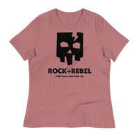 Load image into Gallery viewer, Rock+Reb£llion Cracked Mask Ngo Women&#39;s Relaxed T-Shirt
