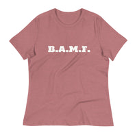Load image into Gallery viewer, Bad A** M&#39;Fer Blanco Women&#39;s Relaxed T-Shirt
