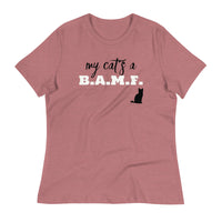 Load image into Gallery viewer, My Cat&#39;s A Bad A** M&#39;Fer NBN Women&#39;s Relaxed T-Shirt
