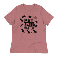 Load image into Gallery viewer, Pet Lives Matter Ngo Women&#39;s Relaxed T-Shirt
