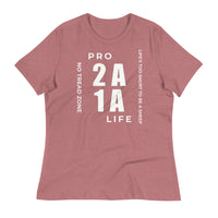 Load image into Gallery viewer, Pro 1A 2A Life, No Tread Zone Blanco Women&#39;s Relaxed T-Shirt
