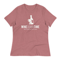 Load image into Gallery viewer, Wine Down Time Blanco Women&#39;s Relaxed T-Shirt
