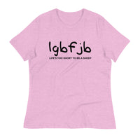 Load image into Gallery viewer, Let&#39;s Go B.... F*JB Kid Script Ngo Women&#39;s Relaxed T-Shirt

