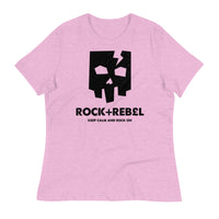 Load image into Gallery viewer, Rock+Reb£llion Cracked Mask Ngo Women&#39;s Relaxed T-Shirt
