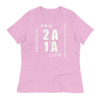 Load image into Gallery viewer, Pro 1A 2A Life, No Tread Zone Blanco Women&#39;s Relaxed T-Shirt
