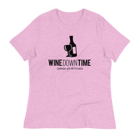 Load image into Gallery viewer, Wine Down Time, Drink Up B*tches Ngo Women&#39;s Relaxed T-Shirt
