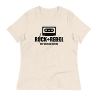 Load image into Gallery viewer, Rock+Reb£llion Cassette B-Side Women&#39;s Relaxed T-Shirt
