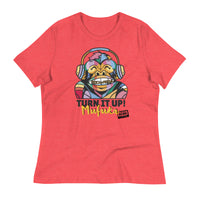 Load image into Gallery viewer, Rock+Reb£llion Turn It Up! Mufuka Women&#39;s Relaxed T-Shirt
