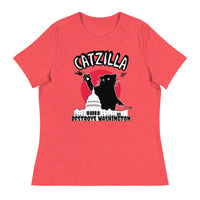 Load image into Gallery viewer, CatZilla Destroys Washington Women&#39;s Relaxed T-Shirt
