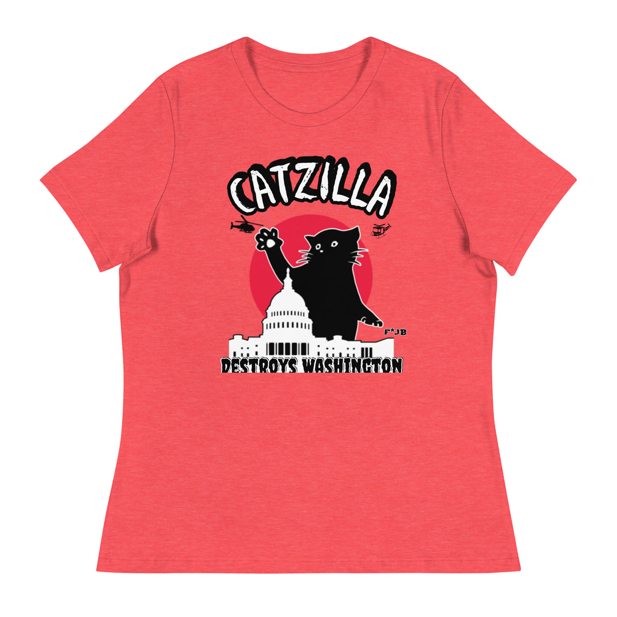 CatZilla Destroys Washington Women's Relaxed T-Shirt