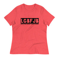 Load image into Gallery viewer, Let&#39;s Go B.... F*JB Blackout Ngo Women&#39;s Relaxed T-Shirt
