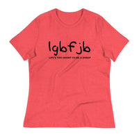 Load image into Gallery viewer, Let&#39;s Go B.... F*JB Kid Script Ngo Women&#39;s Relaxed T-Shirt

