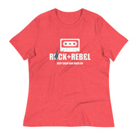 Load image into Gallery viewer, Rock+Reb£llion Cassette A-Side Women&#39;s Relaxed T-Shirt
