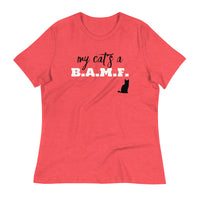 Load image into Gallery viewer, My Cat&#39;s A Bad A** M&#39;Fer NBN Women&#39;s Relaxed T-Shirt
