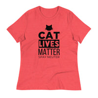 Load image into Gallery viewer, Cat Lives Matter Ngo Women&#39;s Relaxed T-Shirt
