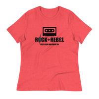 Load image into Gallery viewer, Rock+Reb£llion Cassette B-Side Women&#39;s Relaxed T-Shirt
