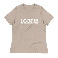Load image into Gallery viewer, Let&#39;s Go B.... F*JB ALOT Blanco Women&#39;s Relaxed T-Shirt
