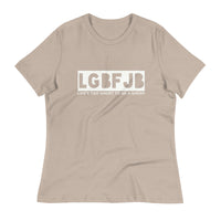 Load image into Gallery viewer, Let&#39;s Go B.... F*JB Blackout Blanco Women&#39;s Relaxed T-Shirt
