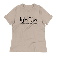 Load image into Gallery viewer, Let&#39;s Go B.... F*JB Kid Script Ngo Women&#39;s Relaxed T-Shirt
