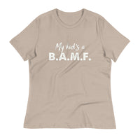 Load image into Gallery viewer, My Kid&#39;s A Bad A** M&#39;Fer Blanco Women&#39;s Relaxed T-Shirt
