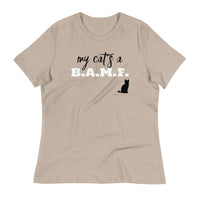 Load image into Gallery viewer, My Cat&#39;s A Bad A** M&#39;Fer NBN Women&#39;s Relaxed T-Shirt
