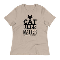 Load image into Gallery viewer, Cat Lives Matter Ngo Women&#39;s Relaxed T-Shirt
