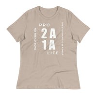 Load image into Gallery viewer, Pro 1A 2A Life, No Tread Zone Blanco Women&#39;s Relaxed T-Shirt

