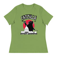 Load image into Gallery viewer, CatZilla Destroys Washington Women&#39;s Relaxed T-Shirt
