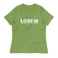 Load image into Gallery viewer, Let&#39;s Go B.... F*JB ALOT Blanco Women&#39;s Relaxed T-Shirt
