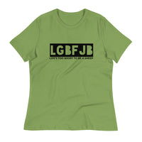 Load image into Gallery viewer, Let&#39;s Go B.... F*JB Blackout Ngo Women&#39;s Relaxed T-Shirt
