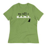 Load image into Gallery viewer, My Cat&#39;s A Bad A** M&#39;Fer NBN Women&#39;s Relaxed T-Shirt
