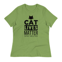 Load image into Gallery viewer, Cat Lives Matter Ngo Women&#39;s Relaxed T-Shirt
